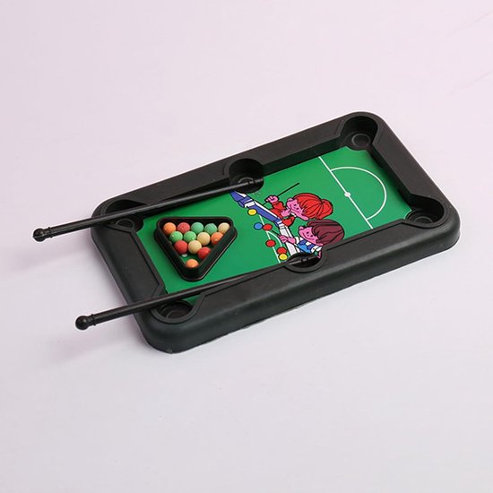 Kinder Biljarttafel - Mini Pooltafel Speelgoed - Familie Spelplezier - Robuuste Constructie - 15 x 9 x 1.2 cm van kinder — afbeelding 2