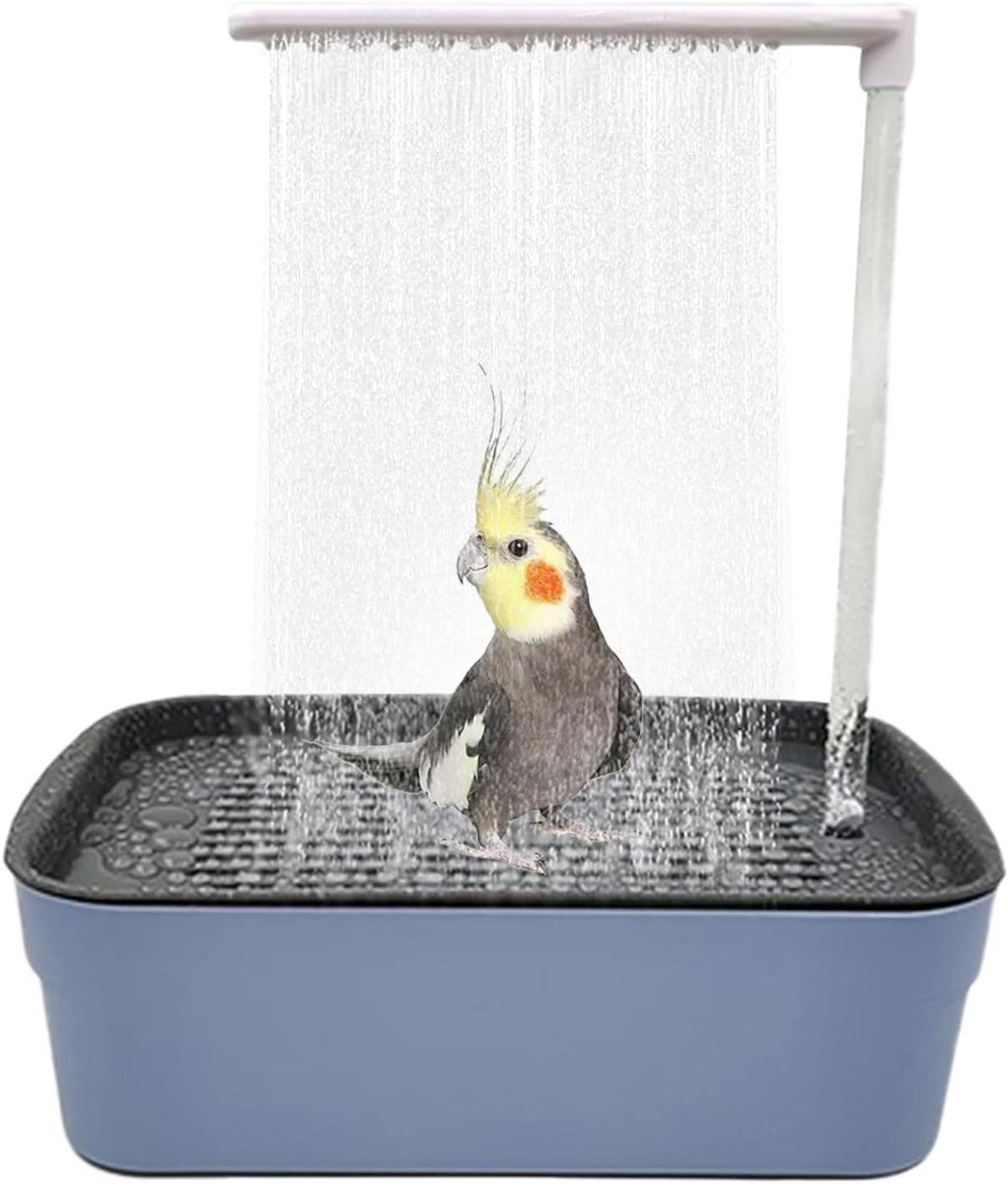 Automatische Vogelbadkuip - Vogelbad met Douche - Vogels Verzorgen - Met Stille Pomp - 31.5 x 21.5 x 34 cm