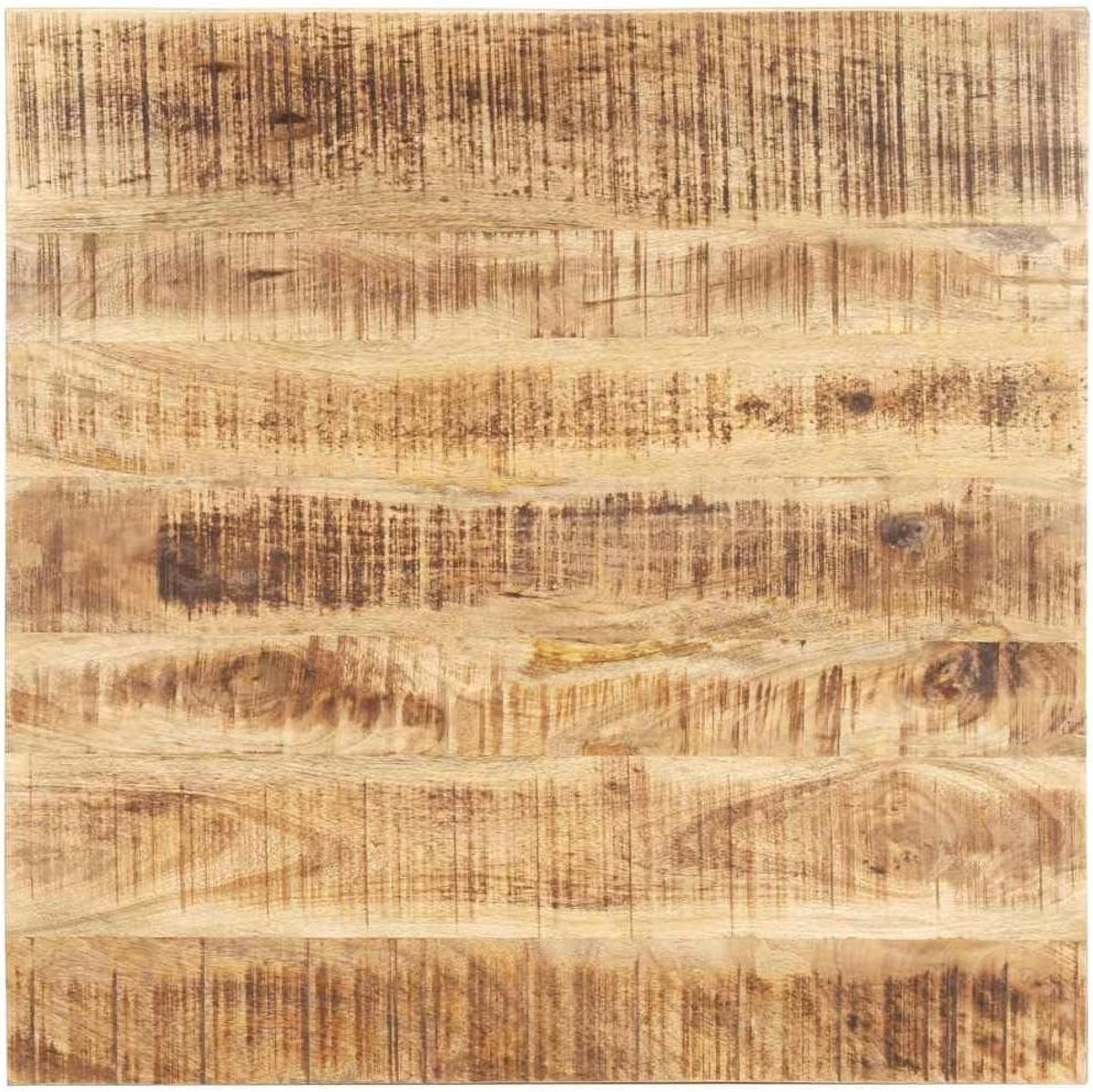 Tafelblad Massief Hout - Blad Vervangen - Eettafel Vernieuwen - Industriële Look - 70x70 cm - Roodbruin