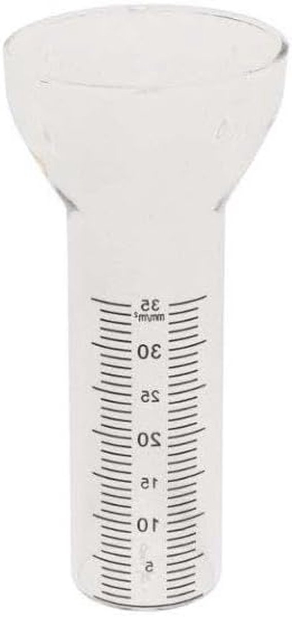 Regenmeter Vervangglas - Neerslagmeter Glas - Tuin Meten - Cilindrische Vorm - 35 mm - Transparant