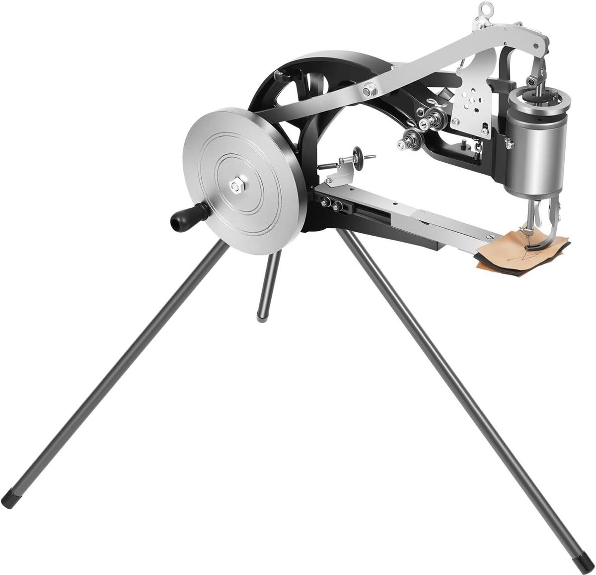 Schoenreparatie Naaimachine - Schoenmaker Machine - Schoenen Herstellen - Handmatige Bediening - 44 x 28 cm - Zwart