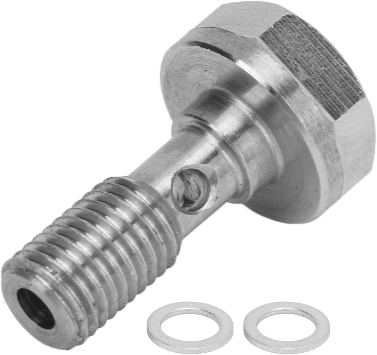 M8 X 1.0 Mm Banjo Bolt voor Tube Systemen - Uitstekende Afsluiting, Warmtebestendig en Duurzaam met 2 Ringen