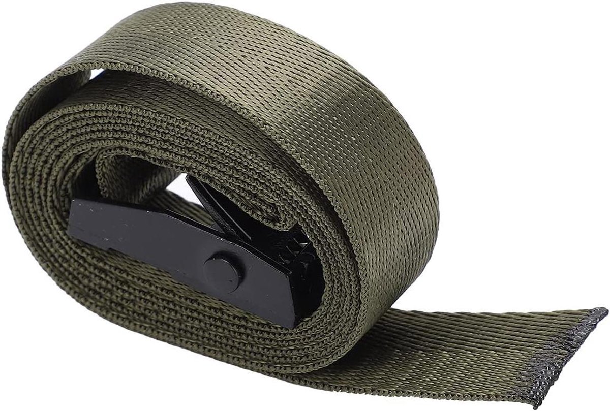 Zware Spanbanden - Nylon Banden - Vervoer Vastzetten - Roestbestendige Gespen - 2x 5 Meter - Zwart