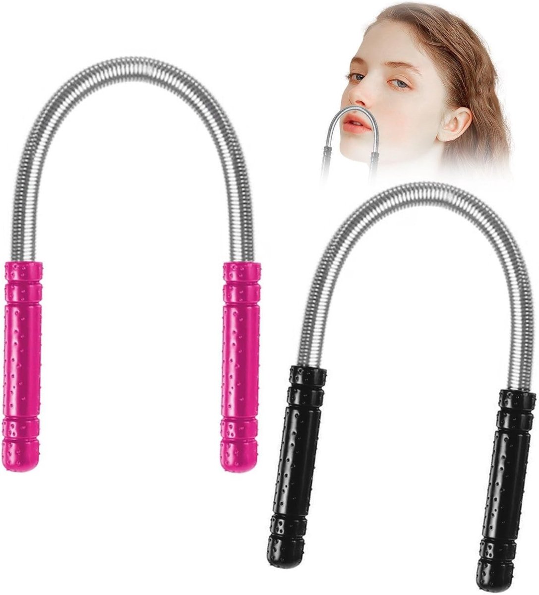 Epilator voor gezicht - Roze - 20 cm - Kunststof en Roestvrij Stalen Gezichtshaarverwijderaar - Voor Vrouwen
