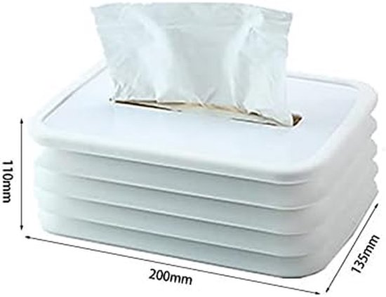 Opvouwbare Tissue Box - Wipes Houder - Baby Verzorging - Automatisch Ingedrukt - 20 x 13.5 cm - Roze — afbeelding 2