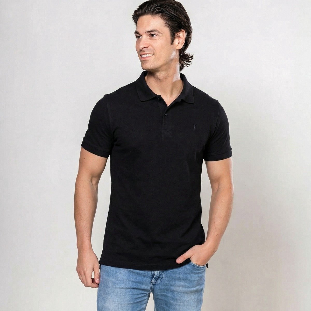 Alca Fashion - V-Shape - Heren Polo - Zwart - L