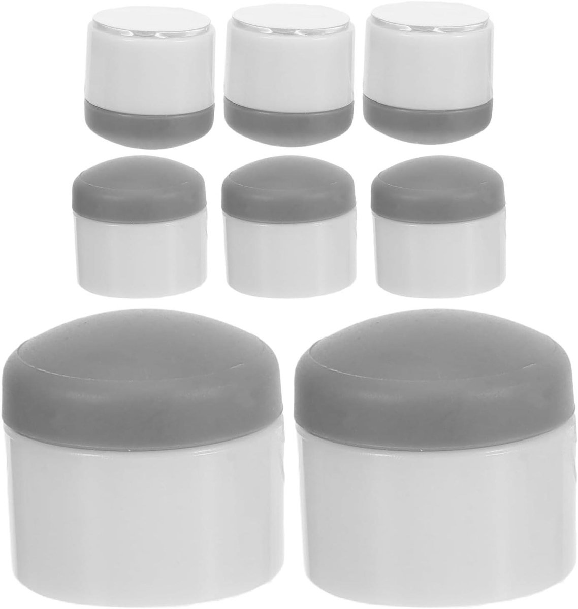 Toiletbril Bumpers - Toiletbril Kussentjes - Meer Comfort - Zelfklevend - 8 Stuks - Lichtgrijs