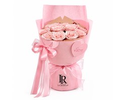 LA Roselle Amsterdam- Geurend Rozenboeket LOVE YOU– Roze – Kunstrozen – Geschenkdoos