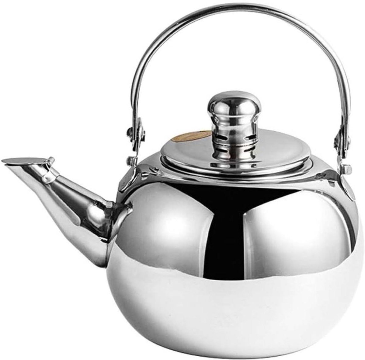 Fluitketel Roestvrij Staal - Theeketel Waterketel - Water Koken - Automatisch Fluitje - 1.5L - Staal