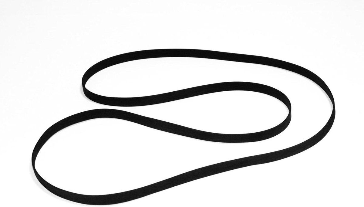 Platenspeler Riem - Reserveonderdeel Platte riem - Muziek Luisteren - Hoog rubbergehalte - Niet gespecificeerd - Zwart