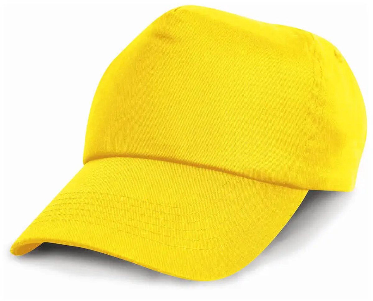 Result Junior Cotton Cap RH05J - Yellow - One size