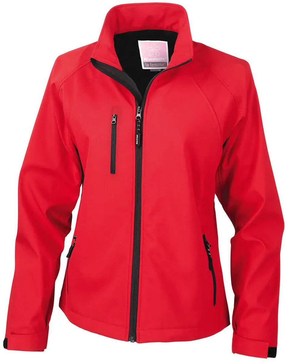 Result Women´s Base Layer Soft Shell Jacket RT128F - Red - XXL