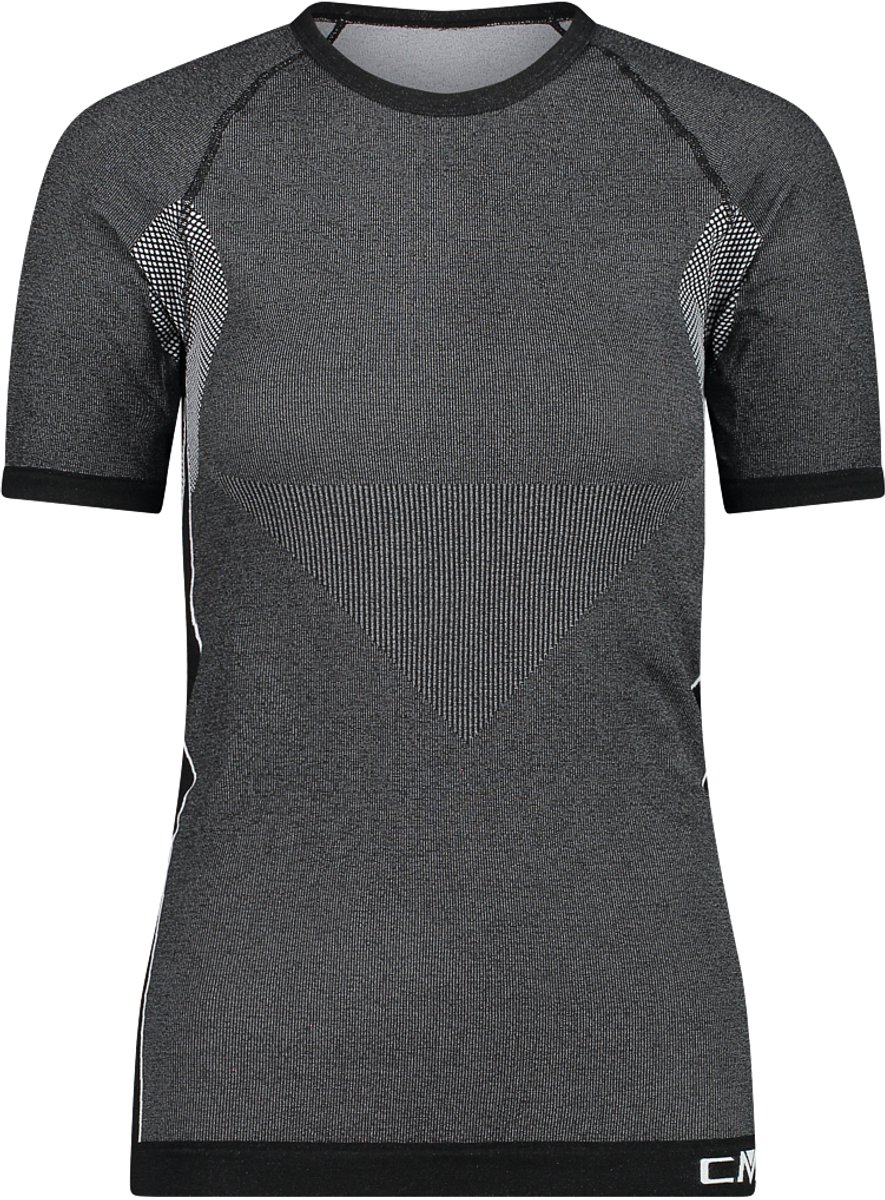 Naadloos dames-T-shirt CMP Zwart