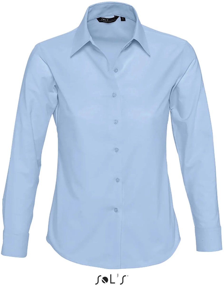 SOL'S Women´s Oxford-Blouse Embassy Long Sleeve L611 - sky blue - XS
