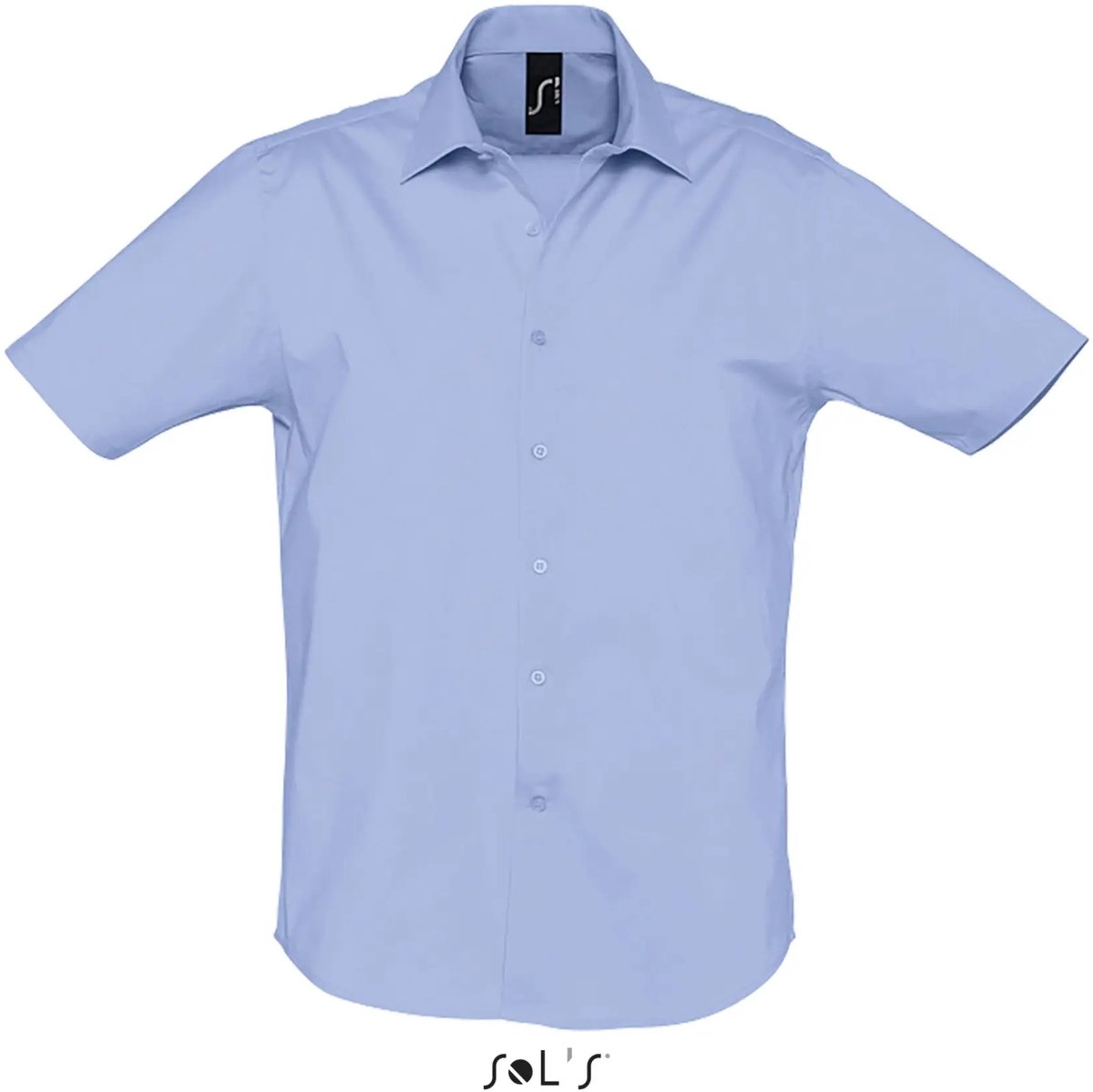 SOL'S Men´s Stretch-Shirt Broadway Short Sleeve L632 - Bright Sky - XXL