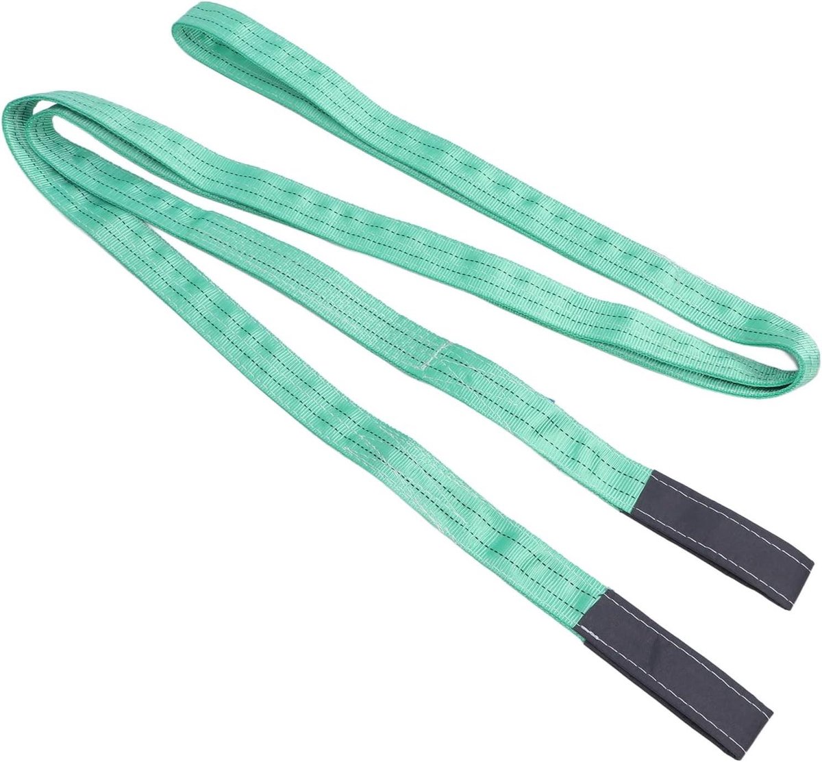 Hijsband Polyester - Tilband Kraanband - Zwaar Hijswerk - Versterkte Lus - 6 meter 2T - Groen