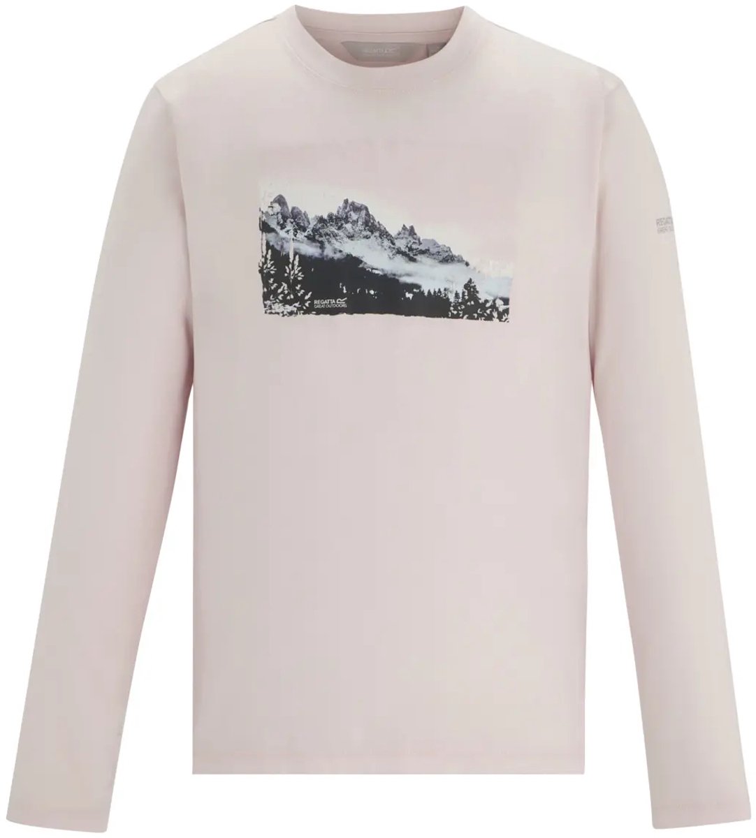 T-shirt met lange mouwen kind Regatta Alvarado Roze