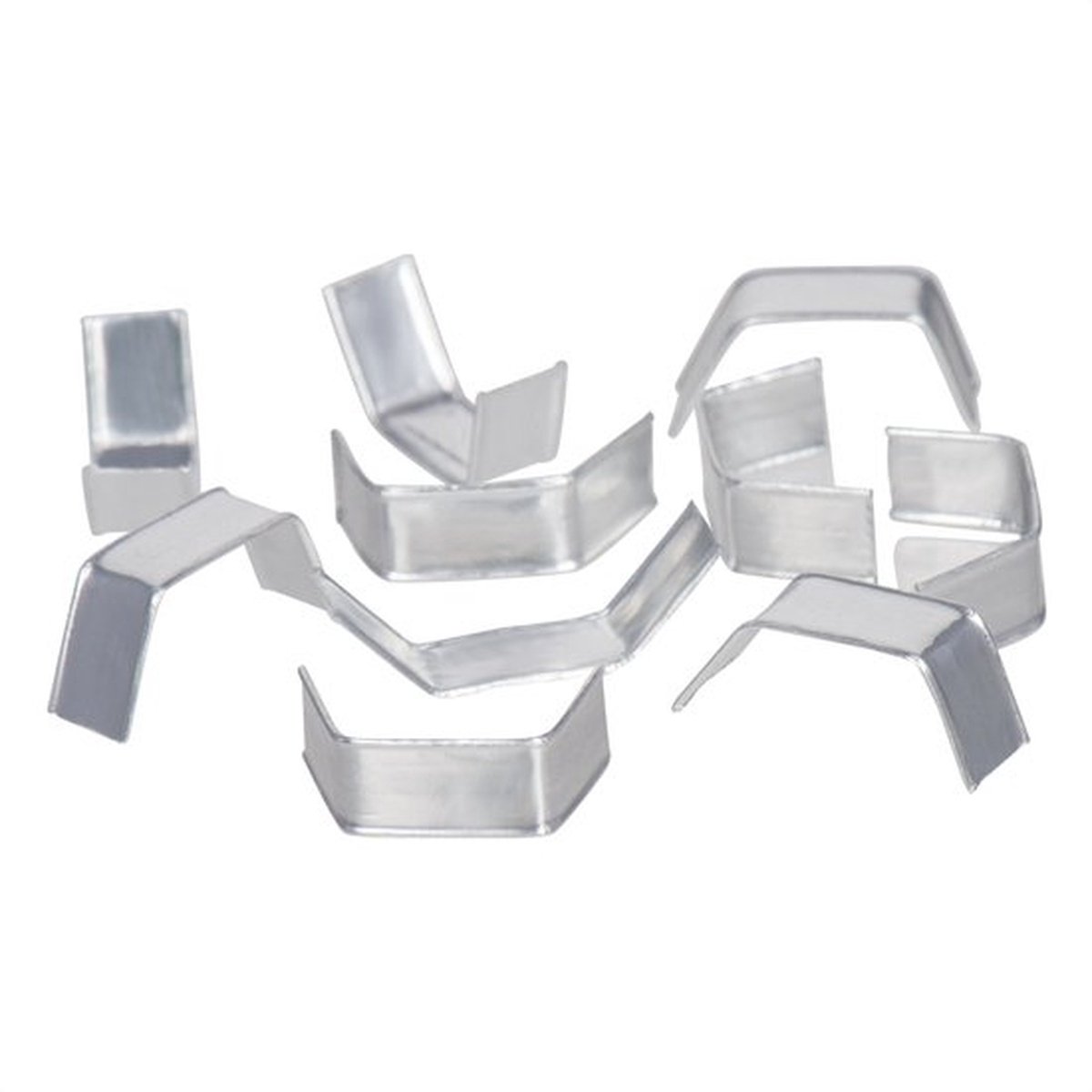 1000x U-Clips 33 mm Zilver– Sluitclips voor Zakjes – Draadversterkte Papieren Afsluitclips – Geschikt voor OPP- en Blokbodemzakken