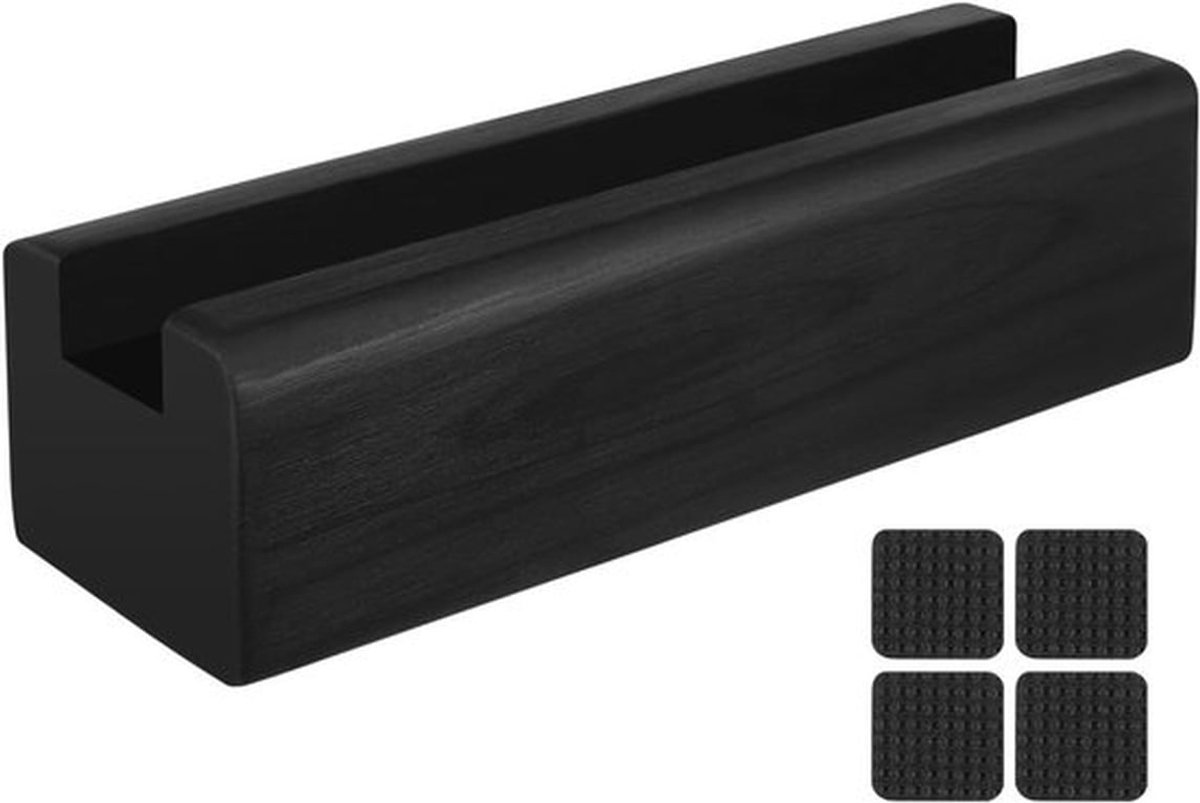 Stijlvolle Houten Staande Spiegel met Antislip Houder voor Slaapkamer, Woonkamer en Badkamer - Perfecte Fotolijst en Kunstdisplay