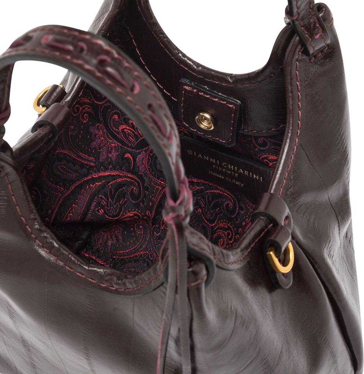 Gianni Chiarini Dua 12678 Schoudertassen Dames - Bordeaux - Maat ONESIZE