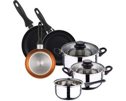 Wellhome Kookgereiset 8 Stukken Zilver