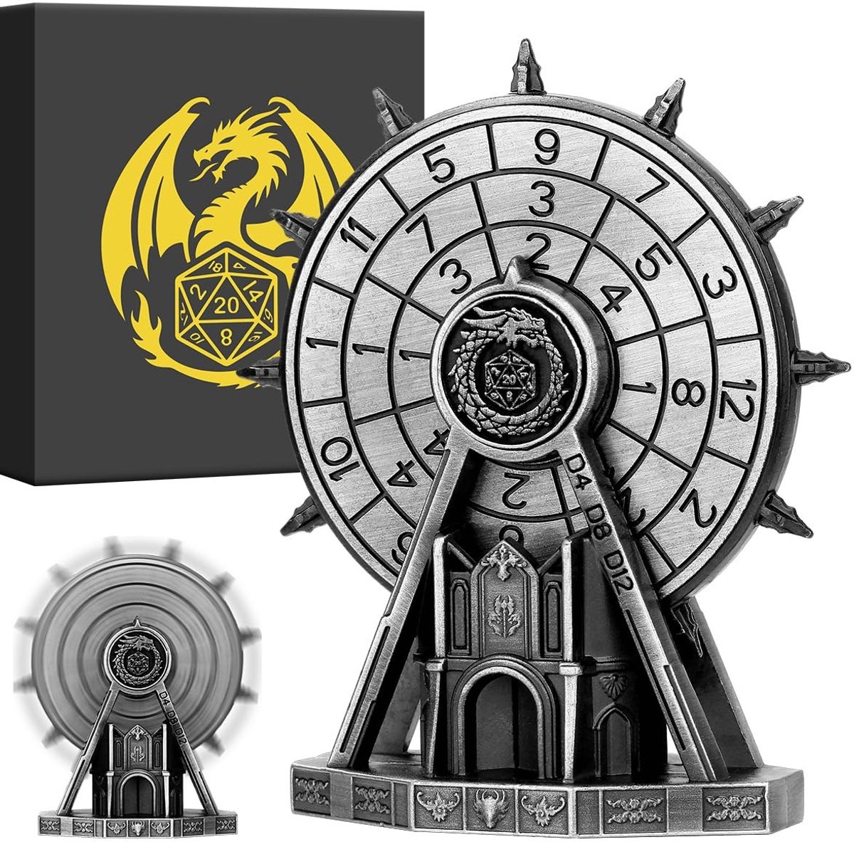 Omgoods - DND Ferris Wheel Dobbelsteen Spinner met D20
