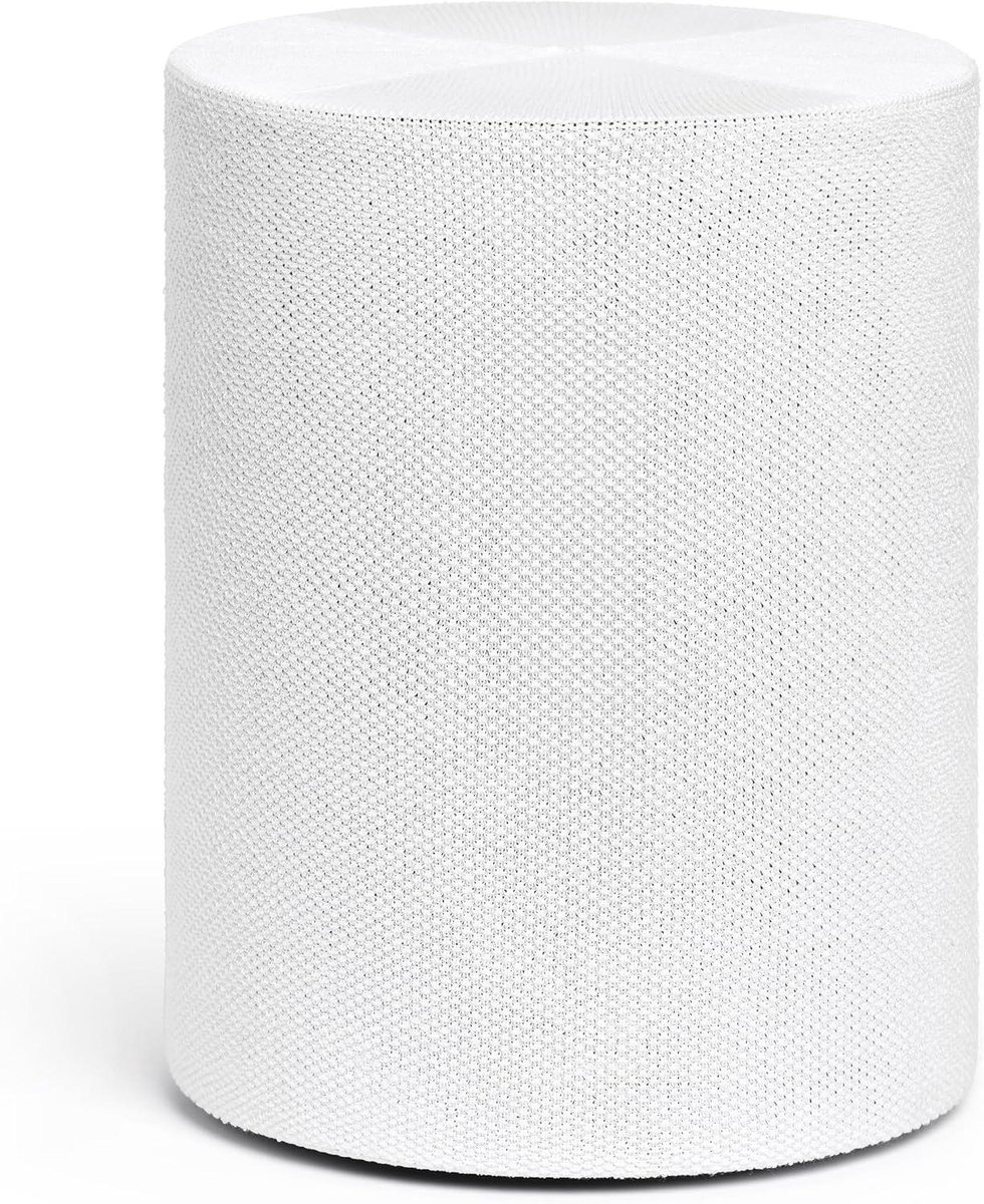 Luidsprekerhoes - Speaker cover - Interieur styling - Akoestisch transparant - 30 x 23 x 23 cm - Helder Wit