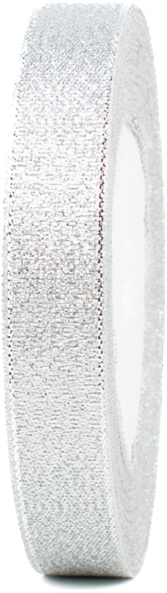 Decoratielint - cadeaulint - 15 mm x 22,5 meter - zilver