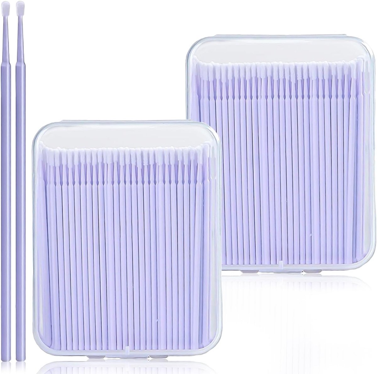400 Stuks Microbrush Applicatoren voor Wimperextensions - Multifunctionele Make-up Swabs met Microfiber Tips voor Mascara en Precisiewerk