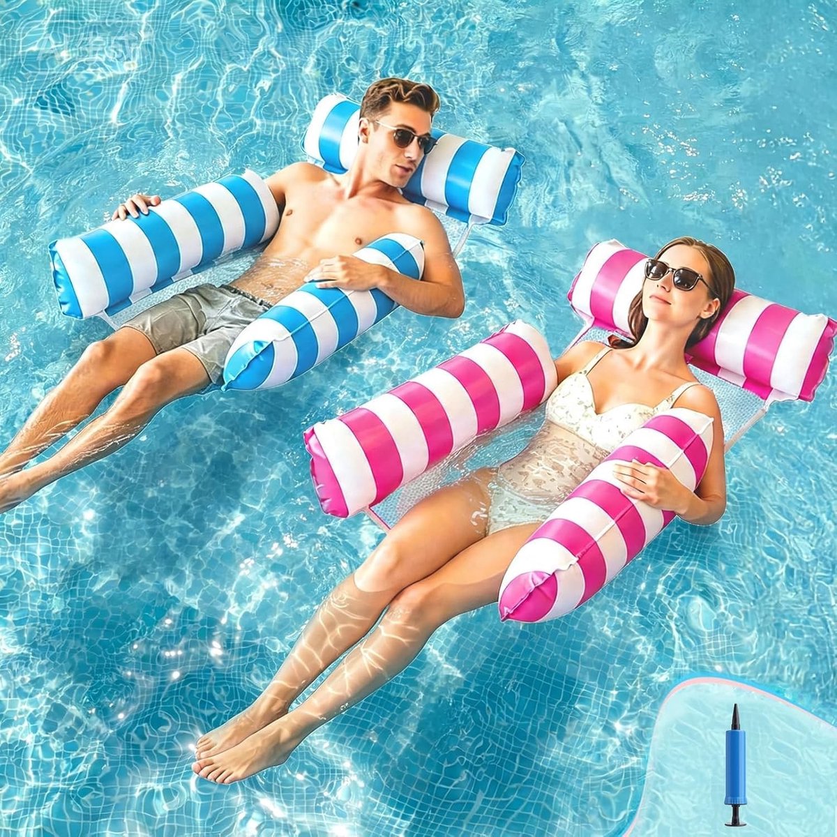 Omgoods - 4-in-1 Inflatable Air Mattress met Rugleuning en Armsteunen