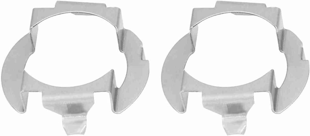LED Adapter - Lamphouder - Koplampen Monteren - Aluminium Constructie - 38 x 34 mm - Zilver