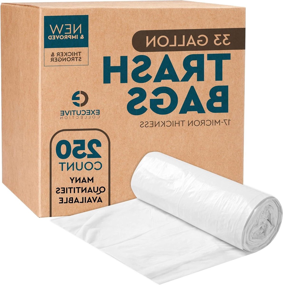 Afvalzakken - Vuilniszakken - Afval Verwerken - Extra Sterk - 250 Stuks - Transparant