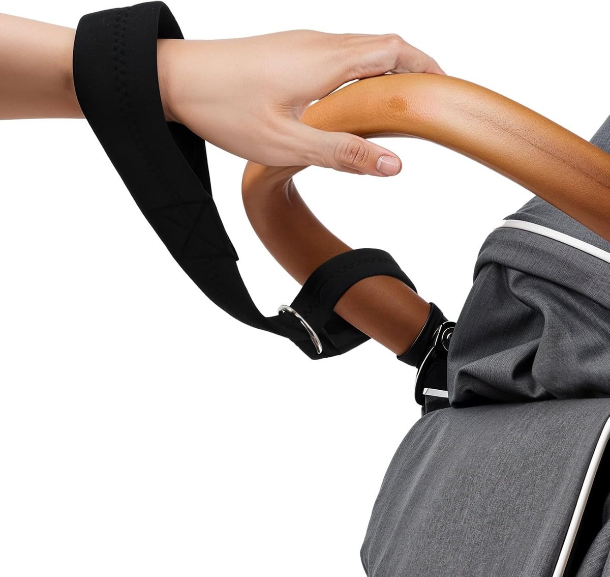 Verstelbare Veiligheidsriemen voor Kinderwagens, Handvatten met Zachte Padding, Ideaal voor Kinderen en Rolstoelen