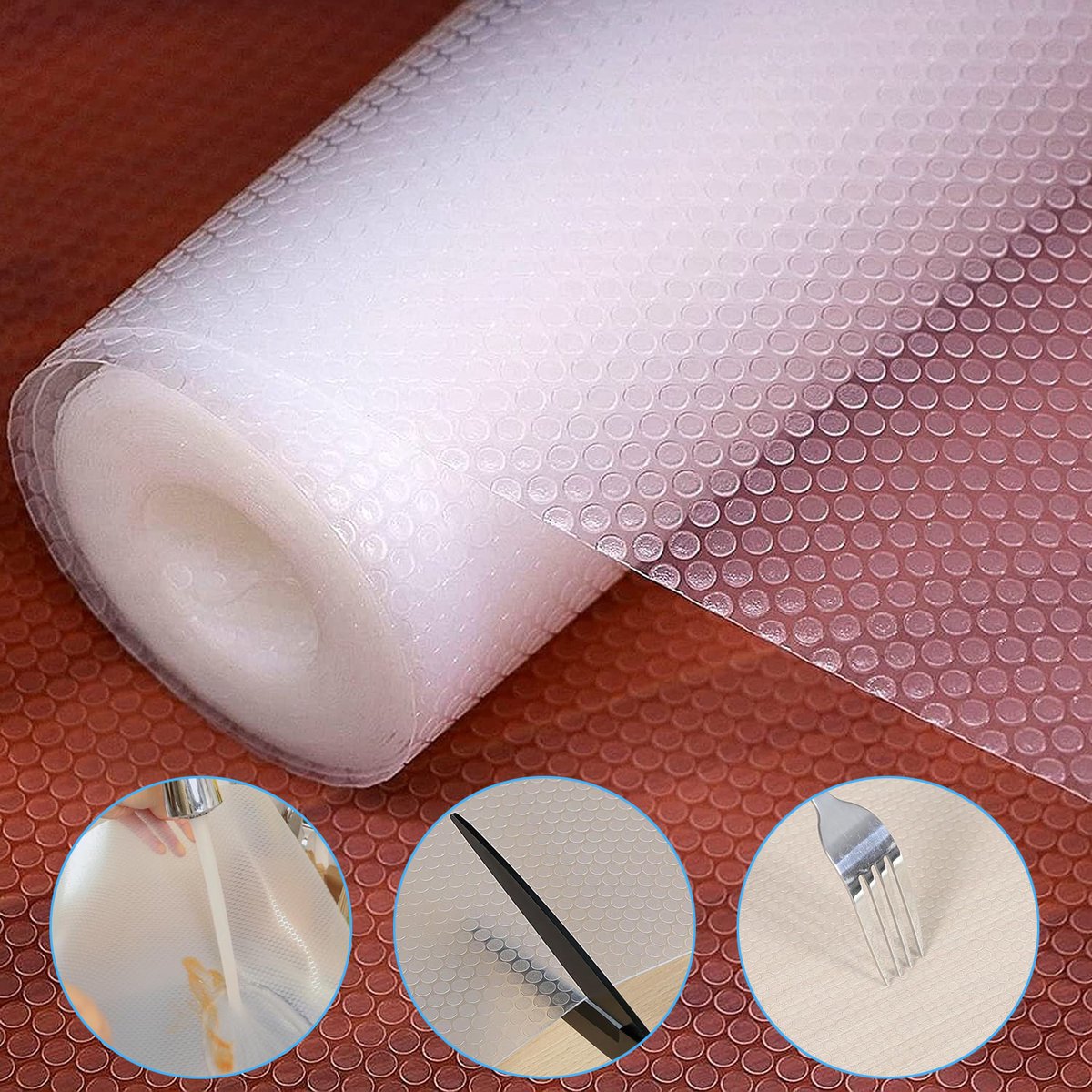Plankbekleding - Keukenladebekleding - 60x600cm Ladematten - Kastplankbeschermer - Waterdicht En Oliebestendig