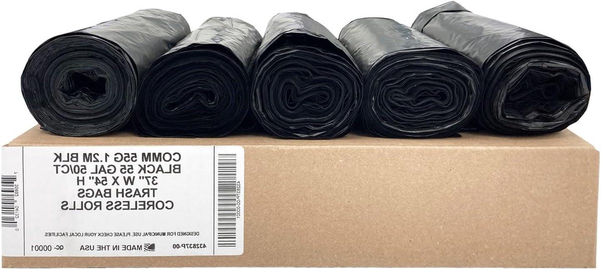 Vuilniszakken - Afvalzakken - Afval Opruimen - Industriële Sterkte - 50 Stuks - Zwart