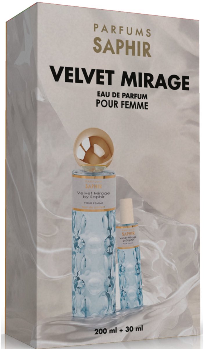 Saphir Velvet Mirage Edp Spray 200ml 30ml Sets