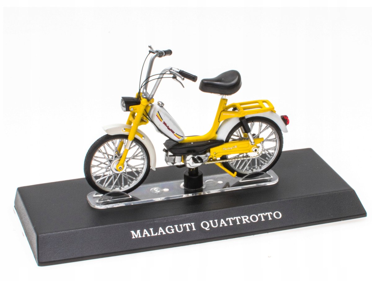 Modelscooter 50cc Schaal 1/18 geel gegoten