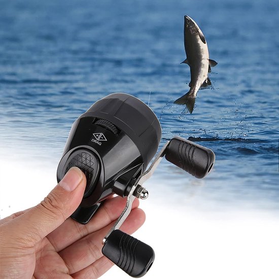 Draagbare en lichte spincast visserij reel met metalen rocker arm - Perfect voor beginners en visliefhebbers, ideaal voor buitenactiviteiten en harpoenvissen — afbeelding 5