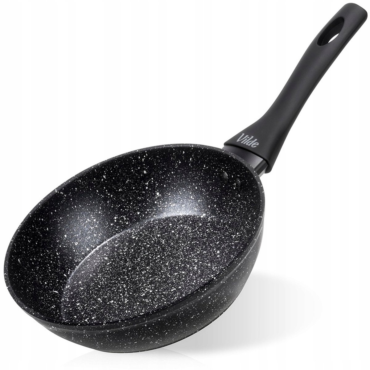 Merkloze koekenpan 20cm met granietcoating, geschikt voor inductie