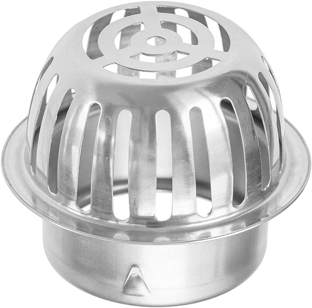 RVS Balkonvloerdrain met Bladvanger, Afvoersysteem Bescherming, Ideaal voor Garages en Serres, Diameter en Duurzaamheid
