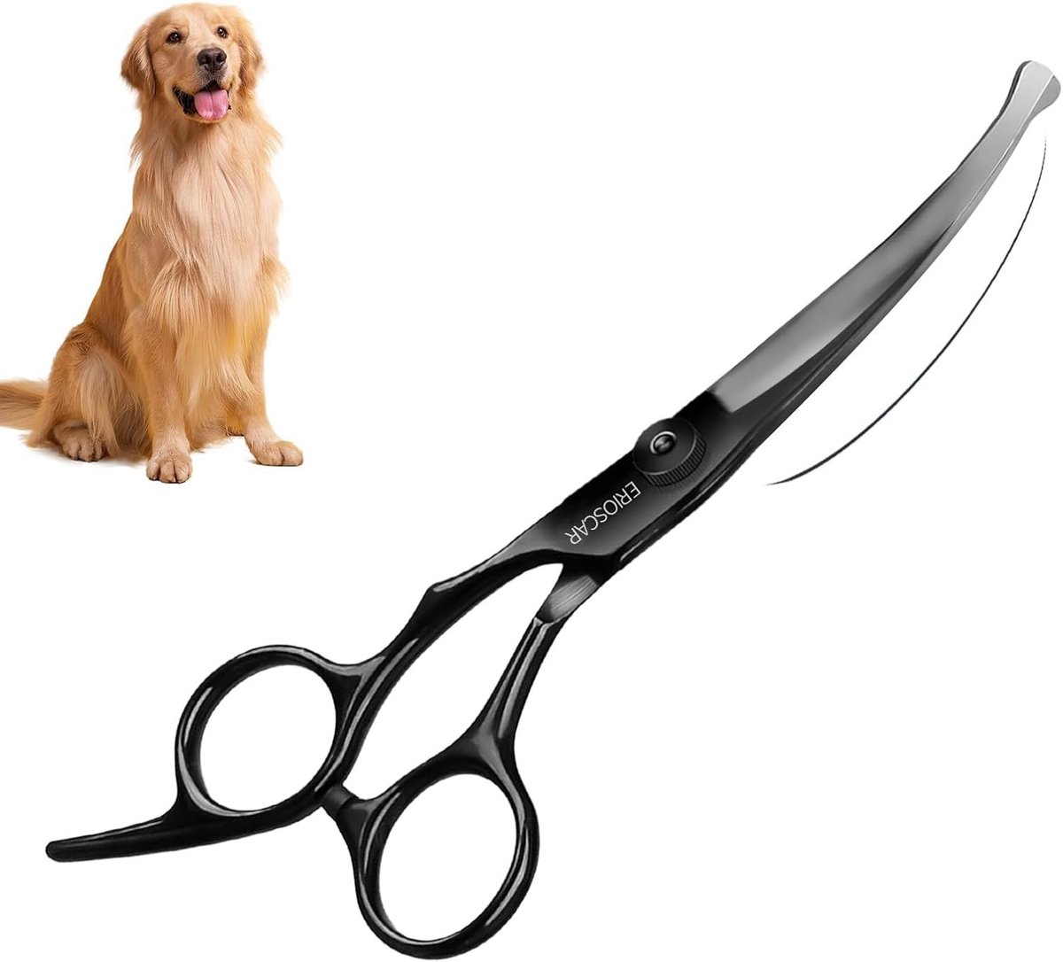 Curved Scharen voor Honden en Huisdieren met Ronde Veiligheidspunten voor Gewichtsverlies en Precisie Knippen