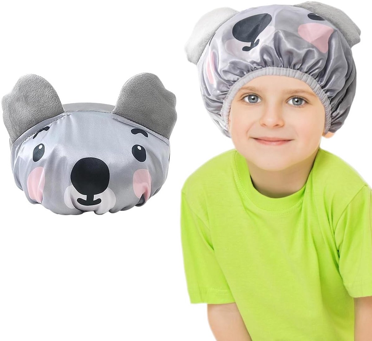 Douchemuts voor kinderen - herbruikbaar - waterdicht - koala-design - ShopVlot
