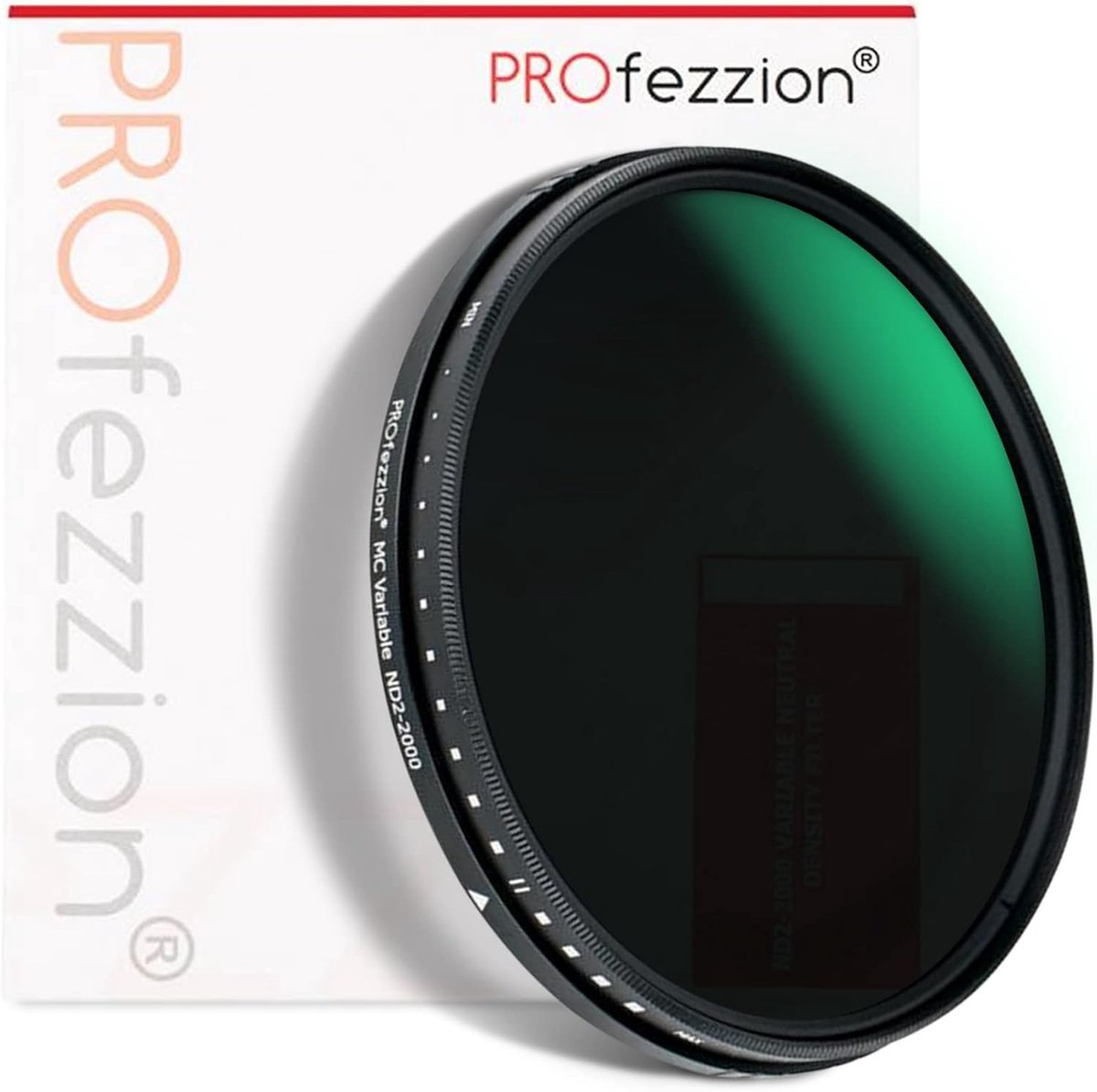 Variabele ND Filter 72 mm - Neutral Density Filter van ND2 tot ND2000, 1-11 Stops voor Fotografie en Videografie
