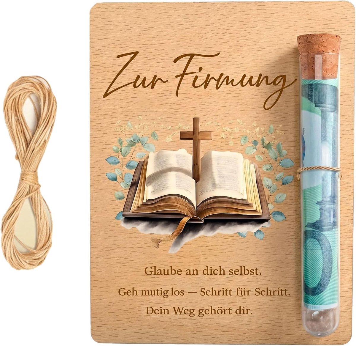 Creatief geldgeschenk voor vormsel en communie, inclusief kaart en reageerbuis, ideaal cadeau voor jongens en meisjes, perfect voor verjaardagen en speciale gelegenheden