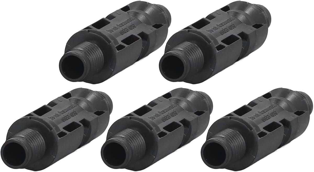 Eindconnector Zonnepaneel, 5 Sets Fotovoltaïsche Connector voor Zonne-energie, Mannelijke en Vrouwelijke Connector Board-eindconnector, Onderdelen en Accessoires voor Zonne- en(30A)