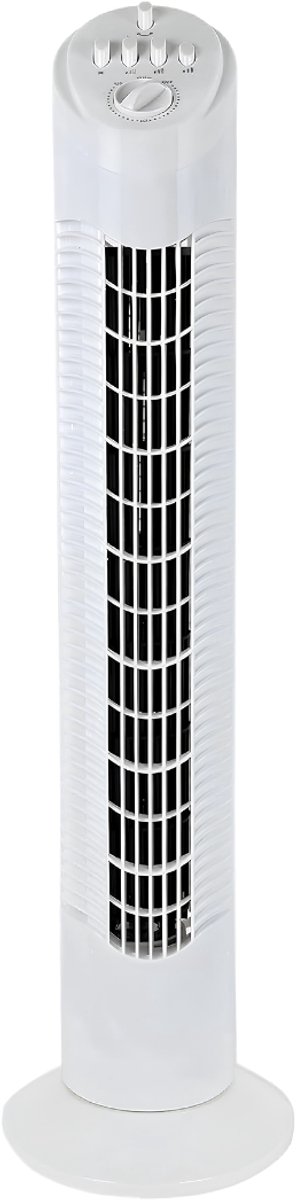 SNJY® Ventilator Toren - Torenventilator - Kolomventilator - Ventilator Staand - 3 Snelheden - 50W - Wit