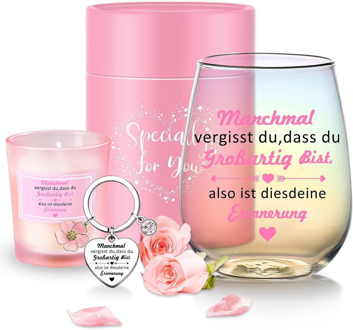 Persoonlijke Wijn Glazen als Cadeau voor Vrouwen - Uniek Verjaardagscadeau en Kerstcadeau voor Beste Vriendin - 480ml