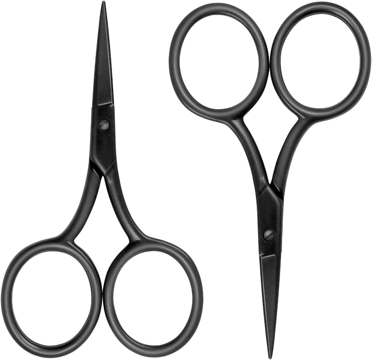 Roestvrijstalen Scharen met Comfortabele Grip, Scherpe en Corrosiebestendige Snijders voor Thuis, Naaiwerk en Kantoor, 9.5 cm, Zwart