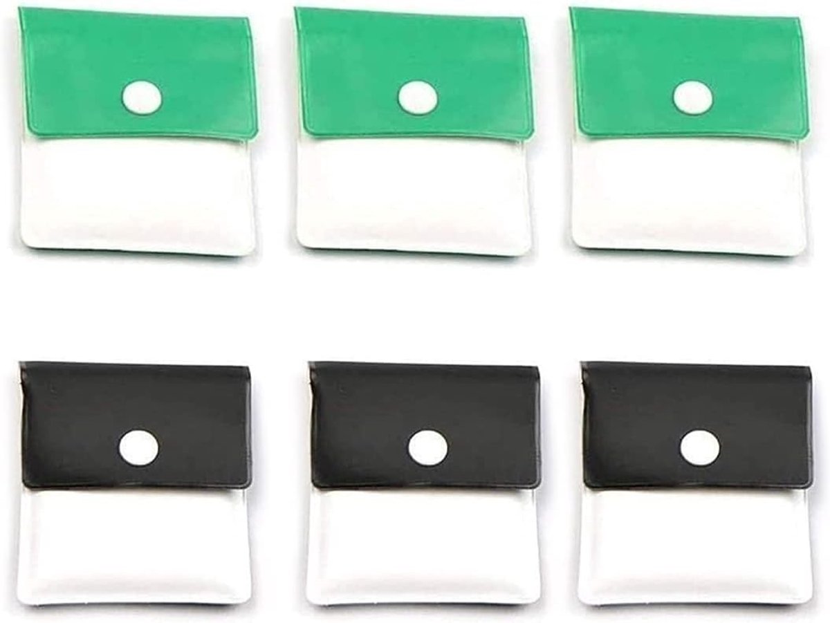 Set van 6 Brandveilige en Geurloze Asbakken in Handige Tas - Draagbare en Compacte Oplossing voor Rookaccessoires