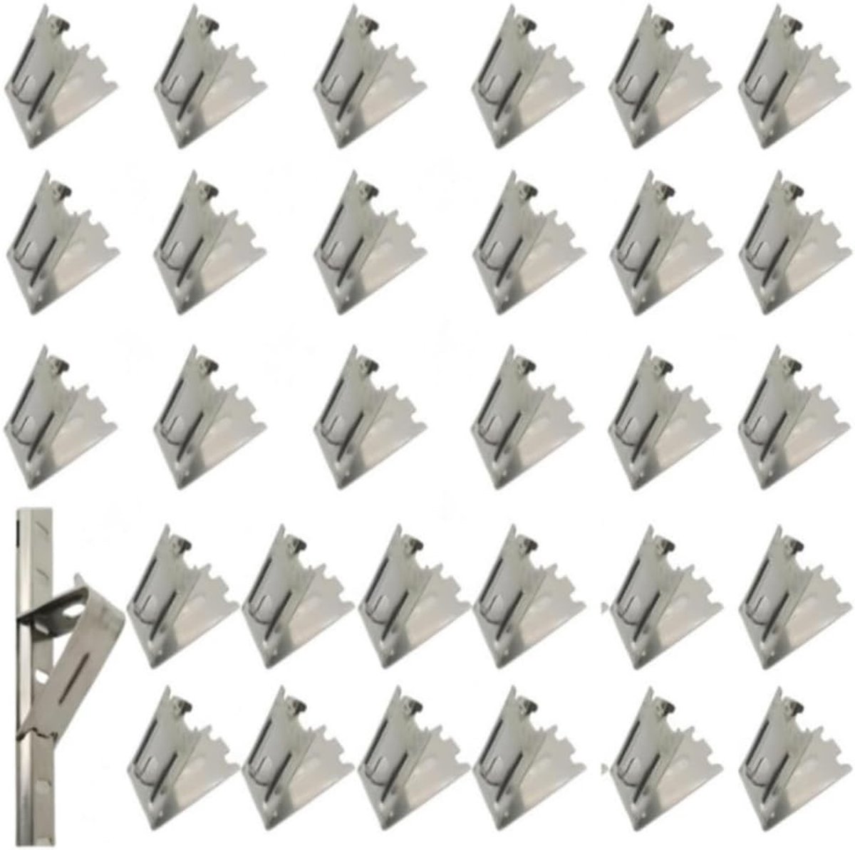 30 Stuks RVS Clips voor Vrijstaande Vrieskasten en Koelkasten - Ideaal voor Organisatie en Ruimtebesparing